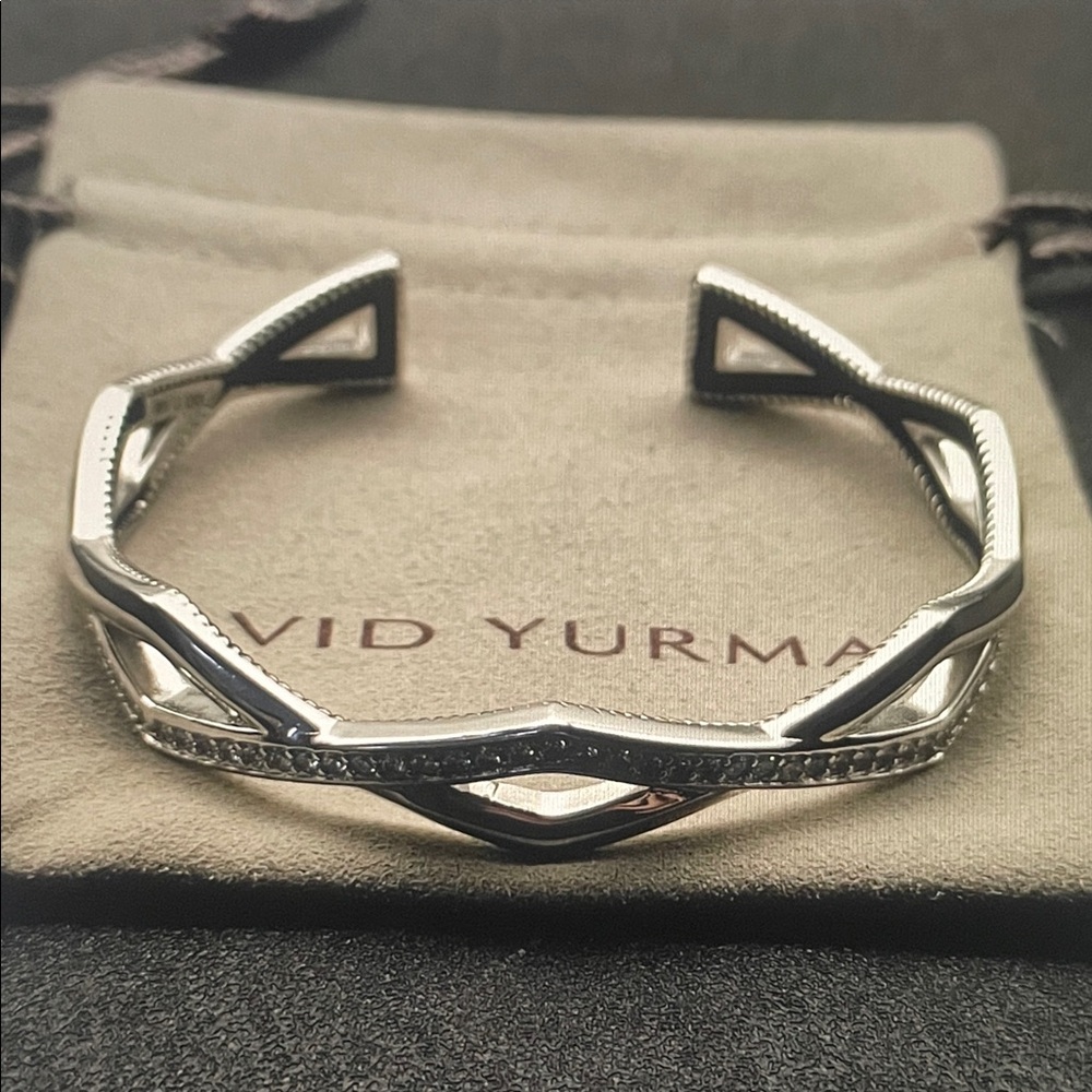 David Yurman Silver Geometric Cuff